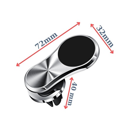 Tme Manyetik Mıknatıslı Havalandırma Araç Telefon Tutucu F3-1