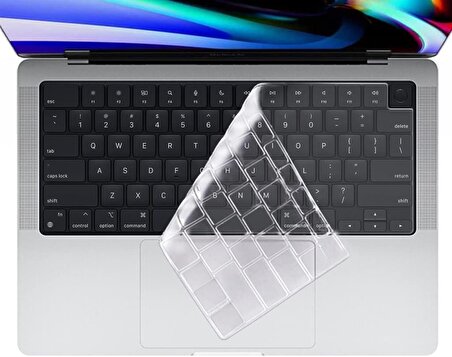 MacBook Pro 14.2 A2442 16.2 A2486 Uyumlu Silikon Klavye Koruyucu