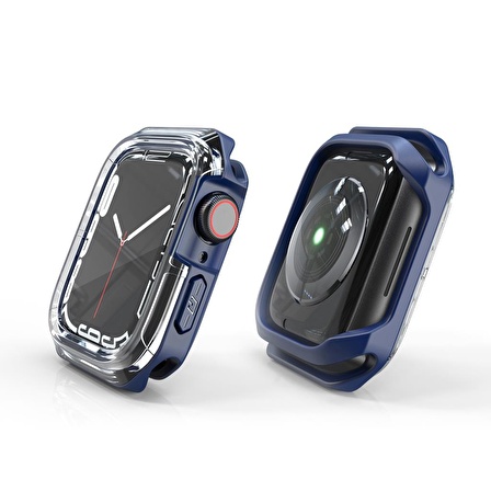 Apple Watch 7 8 41mm Uyumlu Rugged Kasa Koruyucu 360 Tam Koruma