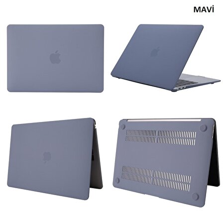 MacBook Air M2 13.6 A2681 2022 Cream Kılıf Kapak Ultra İnce Koruma