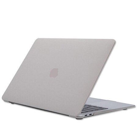 MacBook Air M2 13.6 A2681 2022 Cream Kılıf Kapak Ultra İnce Koruma