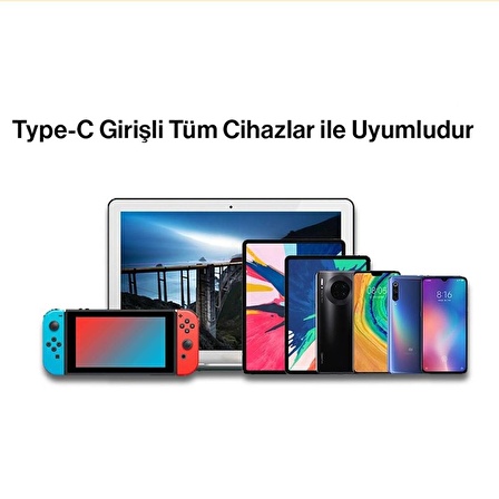 Type-C Usb 3.0 2xUsb 2.0 Type-C Girişli Adaptör Çevirici Hub X1