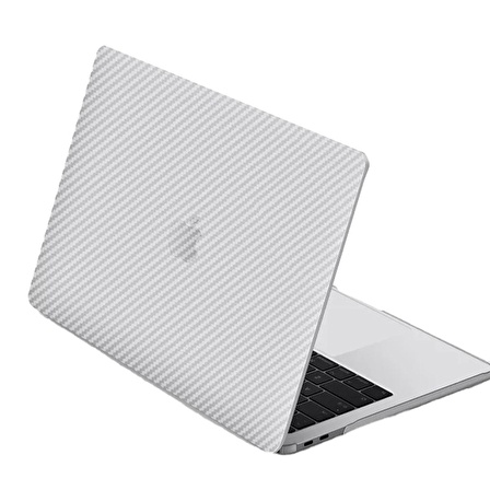 MacBook Air M1 A2337 A2179 A1932 Karbon Fiber Görünümlü Kılıf Kapak Koruma