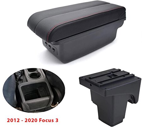 Ford Focus 3 2012-2020 Delmesiz Vidasız Kol Dayama Kolçak