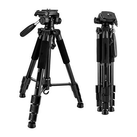 Techmaster T11 Kamera Youtuber DSLR Canon Nikon Sony Tripod 140cm 5kg Kapasite