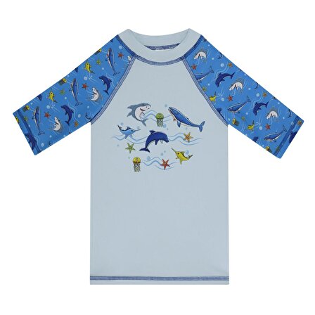 SlipStop Olympos T-Shirt Mavi Çocuk Tshirt