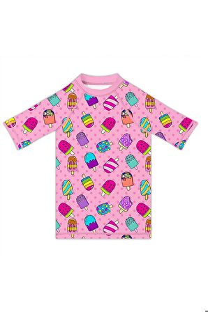 SlipStop Frutti T-shirt Pembe Çocuk Tshirt