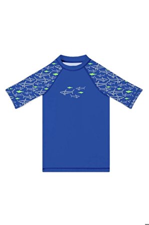 SlipStop Jaws T-shirt Mavi Çocuk Tshirt