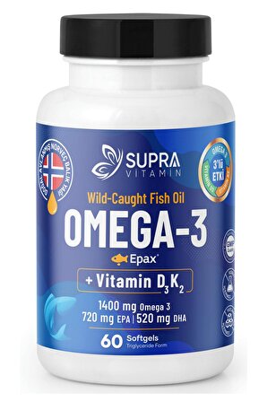 Supra Omega-3 + Vitamin D3 & K2