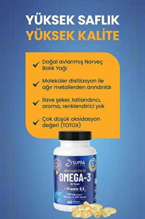 Supra Omega-3 + Vitamin D3 & K2