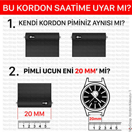 NovStrap Samsung Galaxy Watch 5 Pro 45mm / Watch 5 40-44mm Uyumlu Kordon (20 Mm) Silikon Kayış