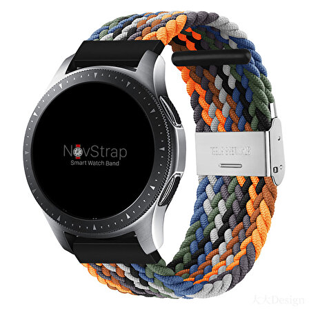 NovStrap Honor Watch GS Pro ile Uyumlu Kordon Kayış (22mm) Flexible Elastik Örgü Kayış