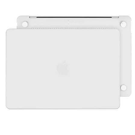 NovStrap Apple MacBook Air M2 Çip A2681 13.6 inç 2022 Uyumlu Kılıf Sert Rubber Mat Buzlu Kapak