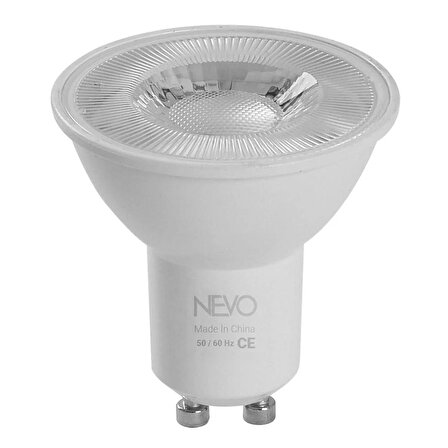 Nevo 7W GU10 LED Ampul GU10 -NV7 4000k Ilık Beyaz