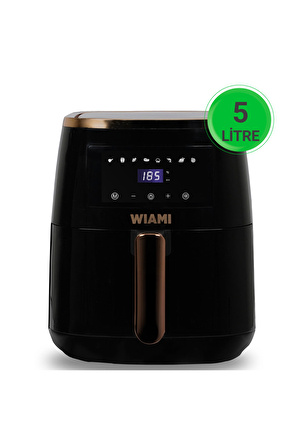 Wiami Air Fryer 5 Litre Siyah Akıllı Fritöz