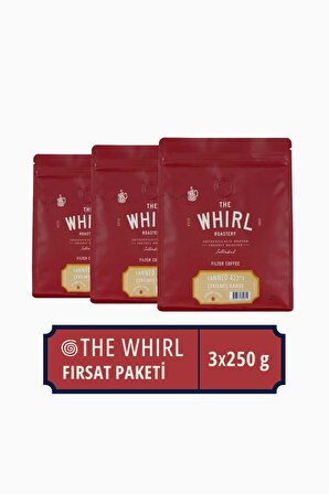 The Whirl Filtre Tanned 423°F Çekilmiş Kahve 3'lü Fırsat Paketi