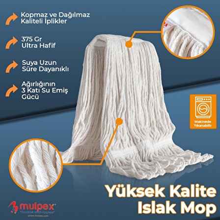 Mulpex Islak Mop 375 gr. x 5 Adet