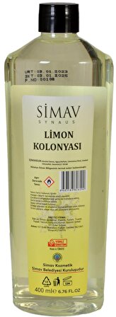 SİMAV Termal Sulu Limon Kolonyası - 400 ml