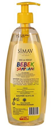 SİMAV Termal Sulu Bebek Saç ve Vücut Şampuanı - 500 ml