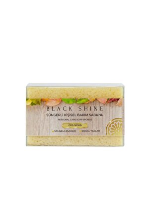 Black Shine BS Doğal Zeytinyağı Ve Öd Ağacı Özlü, % 35nemlendiricili, Süngerli Kişisel Katı Bakım Sabunu 100 Gr BYXKRM0047