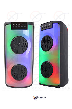 Ag-s19 Party Box Rgb Karaoke Setli Bass Stereo Bluetooth Hoparlör Parti Hoparlörü Ses Bombası