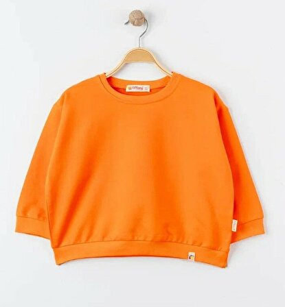 Tiffany Sweatshirt Oversize Theme Turuncu
