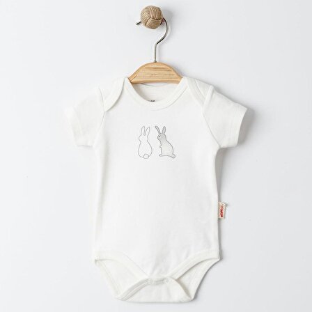 Tiffany Baby Rabbit Theme 3'lü Yarım Kol Bebek Badi 14008