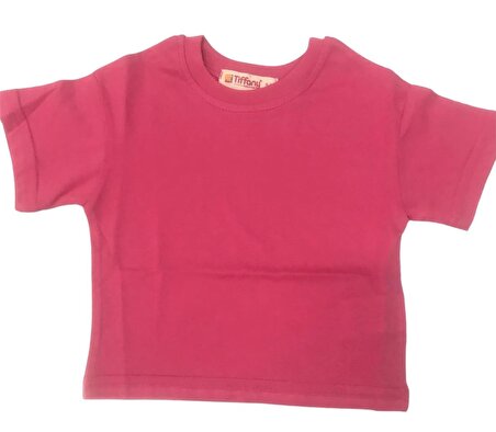 Tiffany T-Shirt Basic Süprem Fuşya