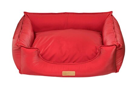 Dubex Premium Üstü Açık Kırmızı Küçük Irk Köpek Yatağı