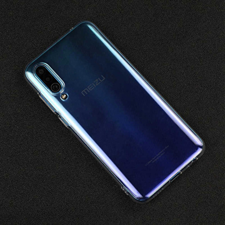 Meizu 16XS İnce Şeffaf Süper Silikon Kılıf