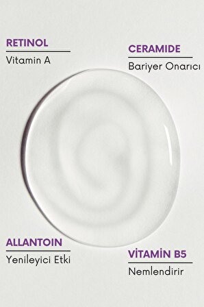 Onarıcı Retinol (A Vitamini)  Gece Serumu (Retinol 1% + Ceramide)
