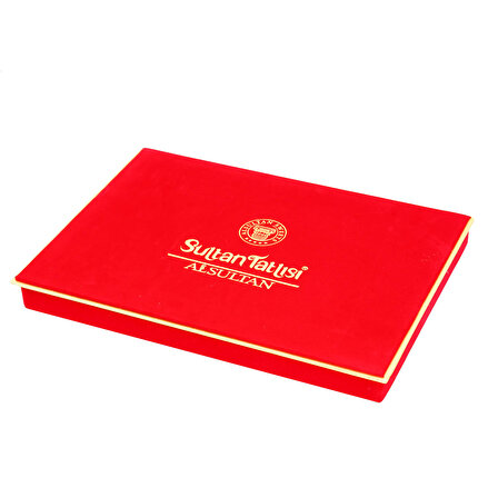 Al Sultan Sweets Karışık Baklava - Kırmızı Kadife Kutusunda 6lı Lezzet Koleksiyonu 1600gr