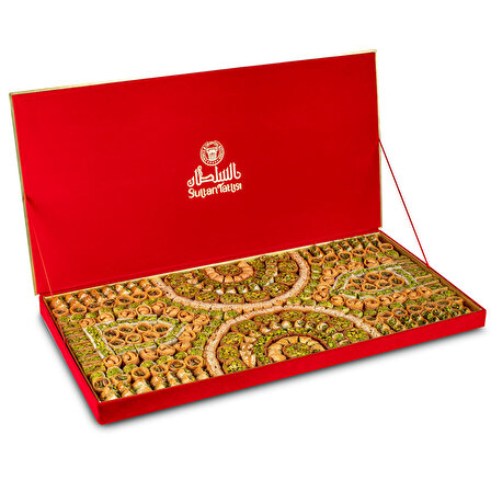 Al Sultan Sweets Karışık Baklava - Kırmızı Kadife Kutusunda 6lı Lezzet Koleksiyonu 4000gr