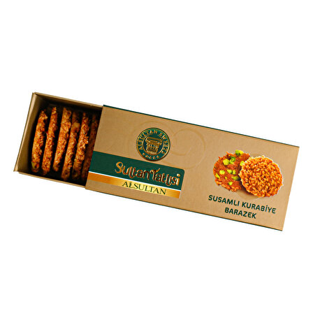 Al Sultan Sweets Barazek Susamlı Fıstıklı Kurabiye 80gr x 12 kutu