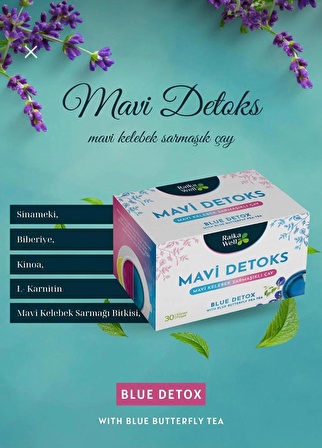 mavi kelebek sarmaşığı detoks çayı