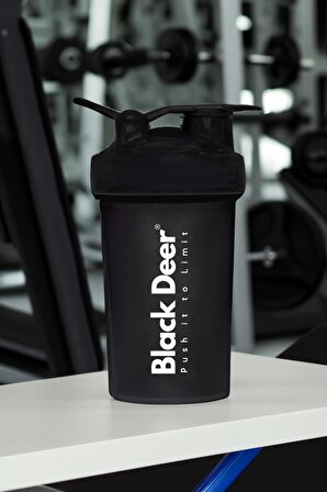 Shaker Karıştırıcı Sporcu Protein Shaker  550 ml Siyah