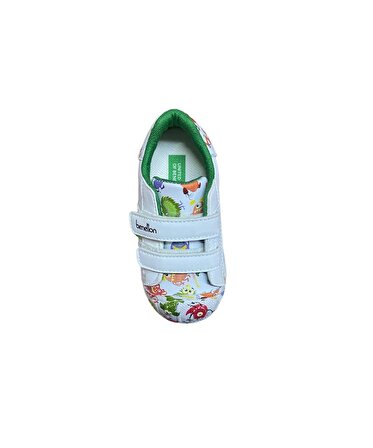 Benetton Beyaz - Yeşil Erkek Bebek Sneaker BN-30965