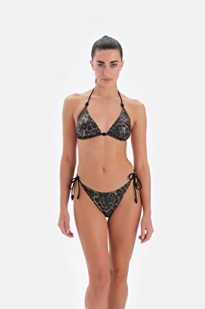 Eros Kadın Kahverengi Üçgen Bikini Takım 3294