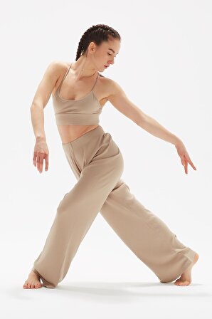 Marigold Ribanalı Organik Pamuk Beli Lastikli Rahat Kesim Pantolon