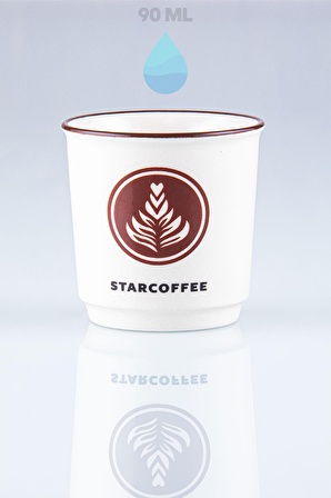 StarCoffee Espresso Shot Bardağı, Cup Fincan, 90 Ml. 