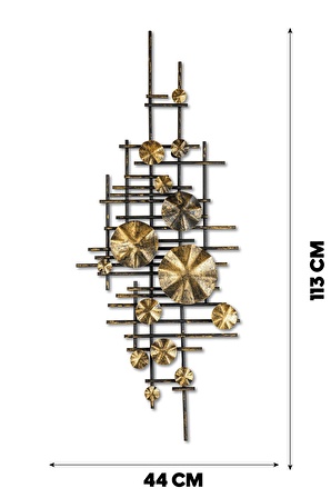 Doreart Cardamom Metal Duvar Tablosu, Ev Ofis Duvar Panosu CH107-2