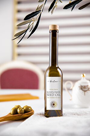 250 Ml Silver İtalyan Ayçiçek Yağı Cam Yağdanlık Vintage Yağlık, Yağdanlık, Sunflower Seed Oil