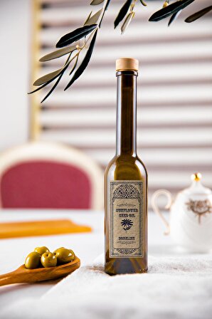 Vintage Amber 2'li 250 Ml Ayçiçek Yağı ve Zeytin Yağı Şişesi İtalyan Yağdanlık Yağlık