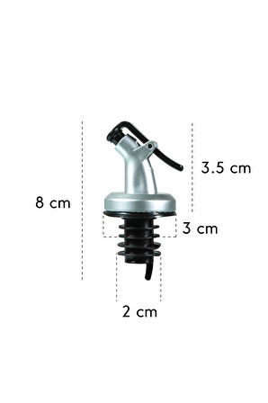 3'lü Yağ Tıpası Yağdanlık Şişe Ucu Yağlık Sirkelik Sosluk Şişe Başlığı Damlatmaz