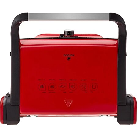 Karaca Kırmızı 1000 W Döküm Tost Makinesi