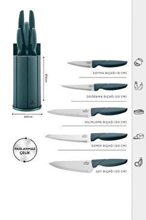 Karaca Proofcut Green 6 Prc Bıçak Seti