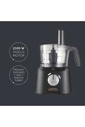 Karaca Mastermaid Power Max 11 In 1 Mutfak Robotu Cool Gray 2500 W