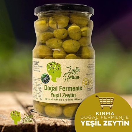 Zeytin Hanım Yeşil Kırma Zeytin - Gemlik