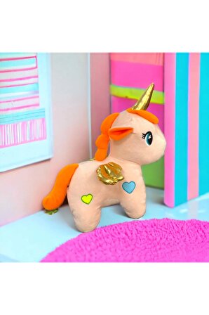 Toyzz 50 Cm Unicorn Sevimli Boynuzlu At Pelus Oyuncak Uyku Arkadaşı Oyun Arkadasi