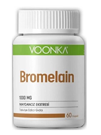 Voonka Bromelain 1000 mg 60 Kapsül